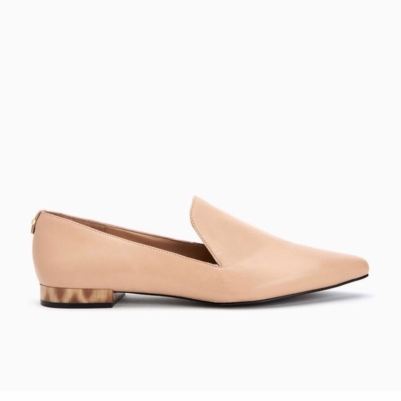 Calvin Klein Shoes - CALVIN KLEIN • Elin Pointed Toe Neutral Loafers